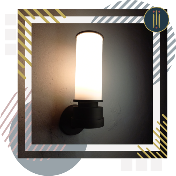 lámpara de pared moderna Cyclis Slim blanca