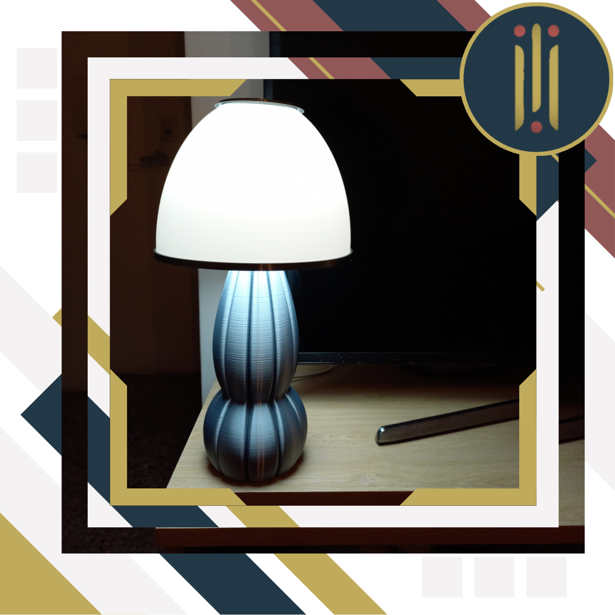 Luxeon general Lámpara de escritorio circular funcional - Luxeon Waves