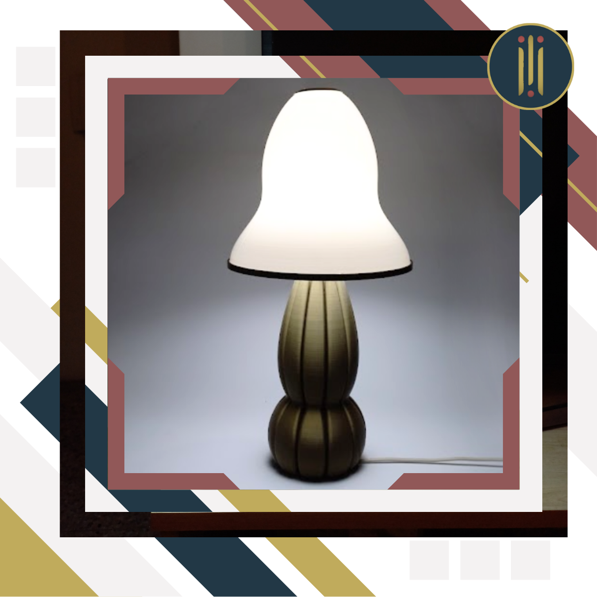 Luxeon Waves (2) Lámpara de escritorio curva funcional Luxeon Waves blanca